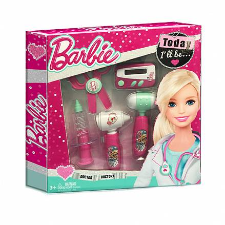 Игровой набор юного доктора из серии Barbie с пейджером, компактный 